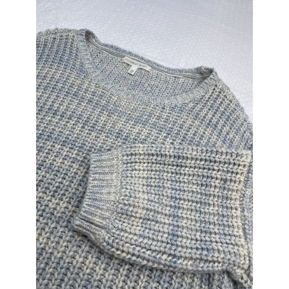 Victorias Secret Chunky Cozy Knit Crop Boxy Oversized Sweater Sz Small‎